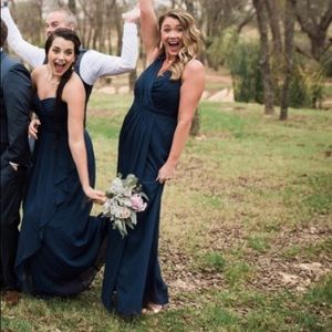 David’s Bridal Marine Bridesmaid Dress Size 10